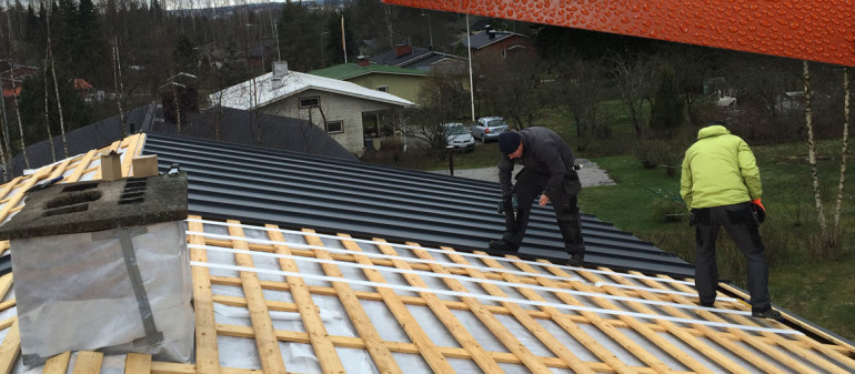 Omakotitalo Kattoremontti Pirkanmaa Sastamala Vammala